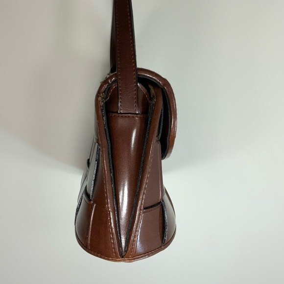 Claude Van Pelle Square Lattice Shoulder purse - Picture 8 of 13